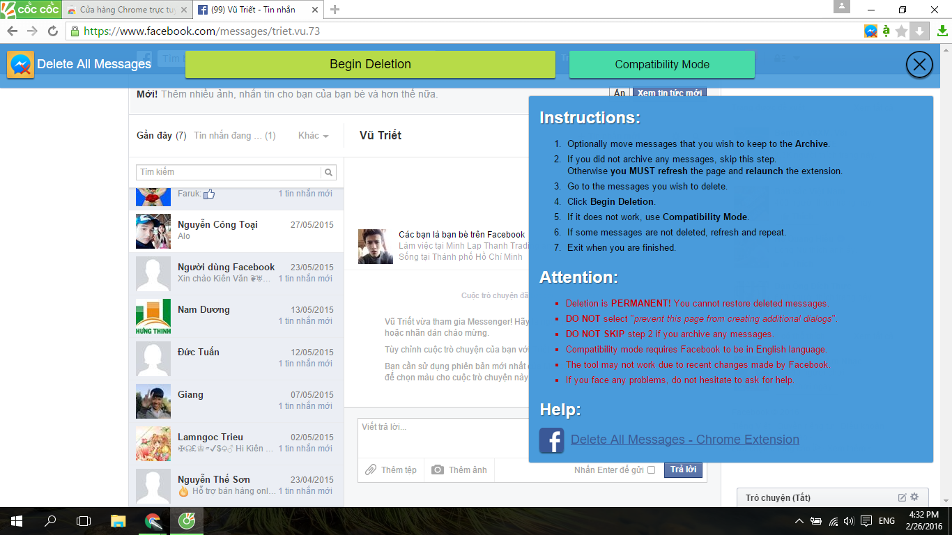 Xử lý loạt tin nhắn spam Facebook chưa bao giờ dễ dàng đến thế