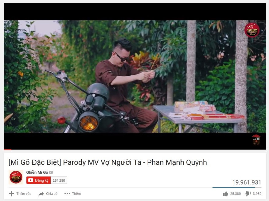 Youtube Việt công bố danh sách 10 video hot nhất 2015
