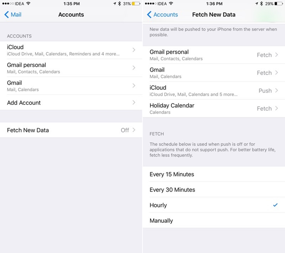 Hướng dẫn thiết lập tần suất đồng bộ hóa email Hướng dẫn thiết lập tần suất đồng bộ hóa email