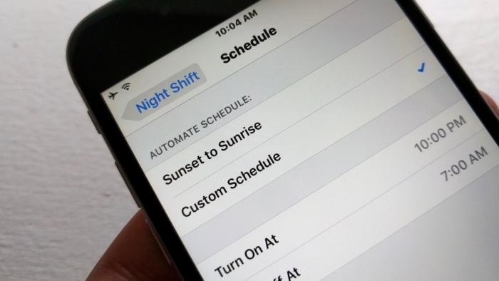 Thay đổi chế độ Night Shift trên iOS Thay đổi chế độ Night Shift trên iOS