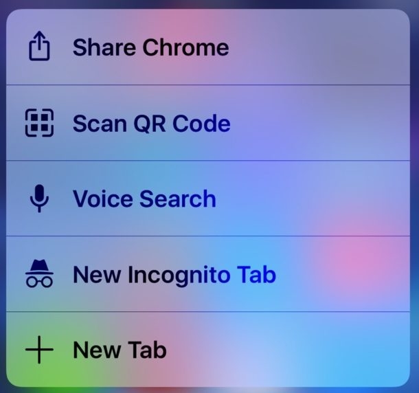 Quét mã QR qua 3D Touch trong Chrome