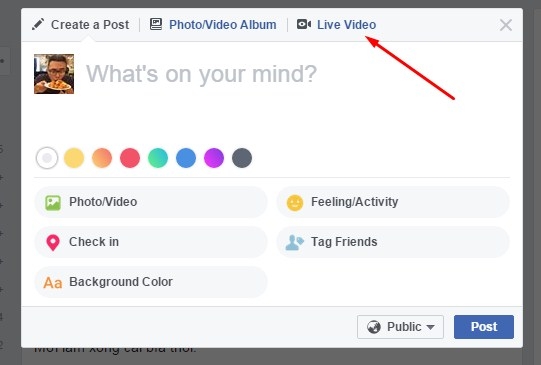 Cách livestream Facebook bằng máy tính