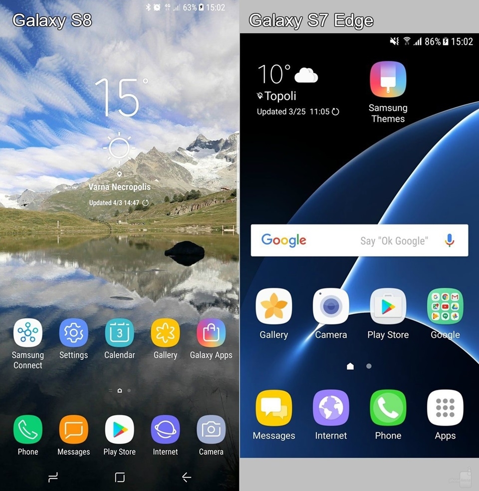 Soi giao diện Galaxy S8 và S7 Edge: bước nhảy vọt! - Hình 1
