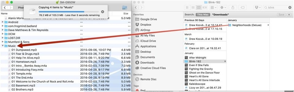 Sử dụng ứng dụng Android File Transfer