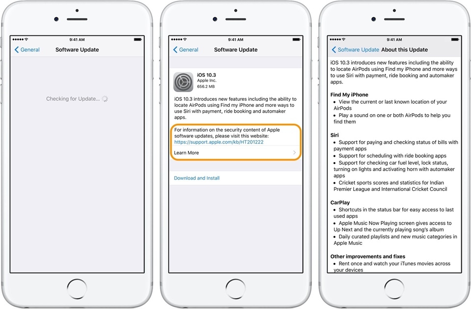 Cập nhật iOS - Bước 2