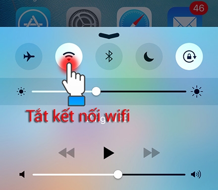Cách 2: Tắt Wifi