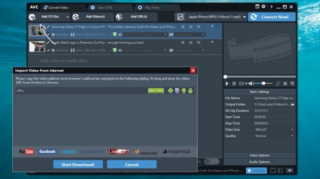 phần mềm tải video trên YouTube Any Video Converter Free