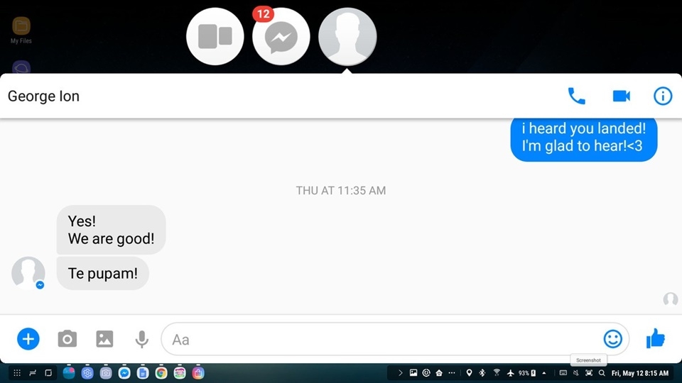 Messenger trên Samsung DeX