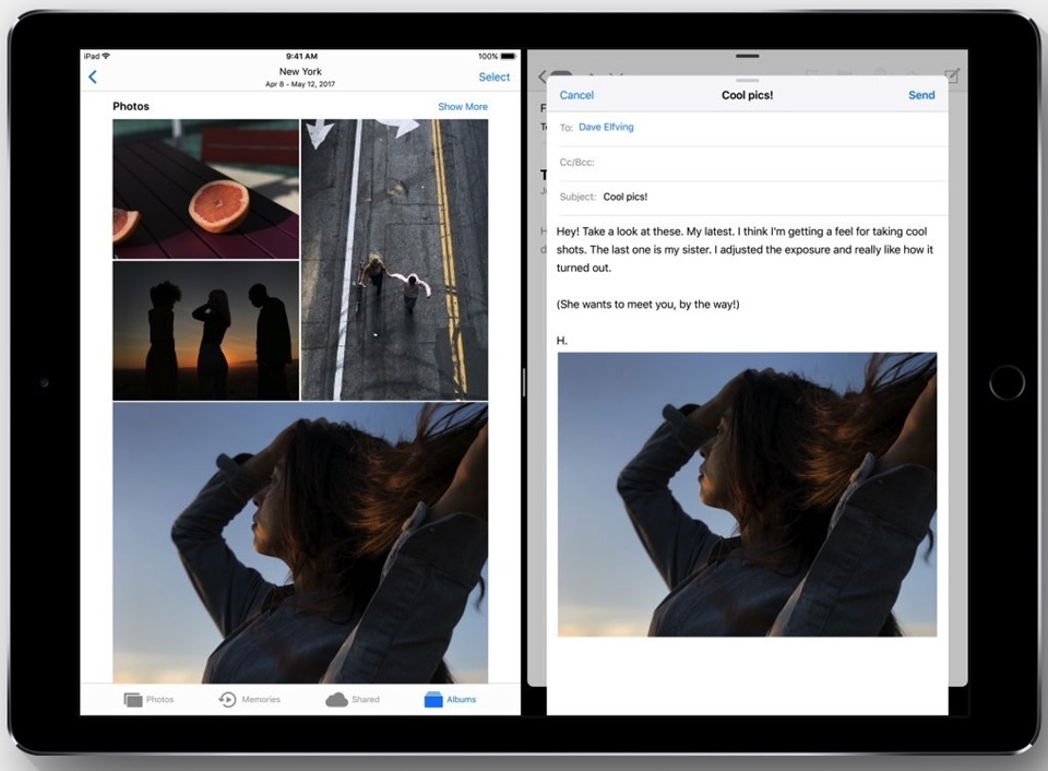    Tính năng iOS 11: Kéo và thả (Drag-and-drop)