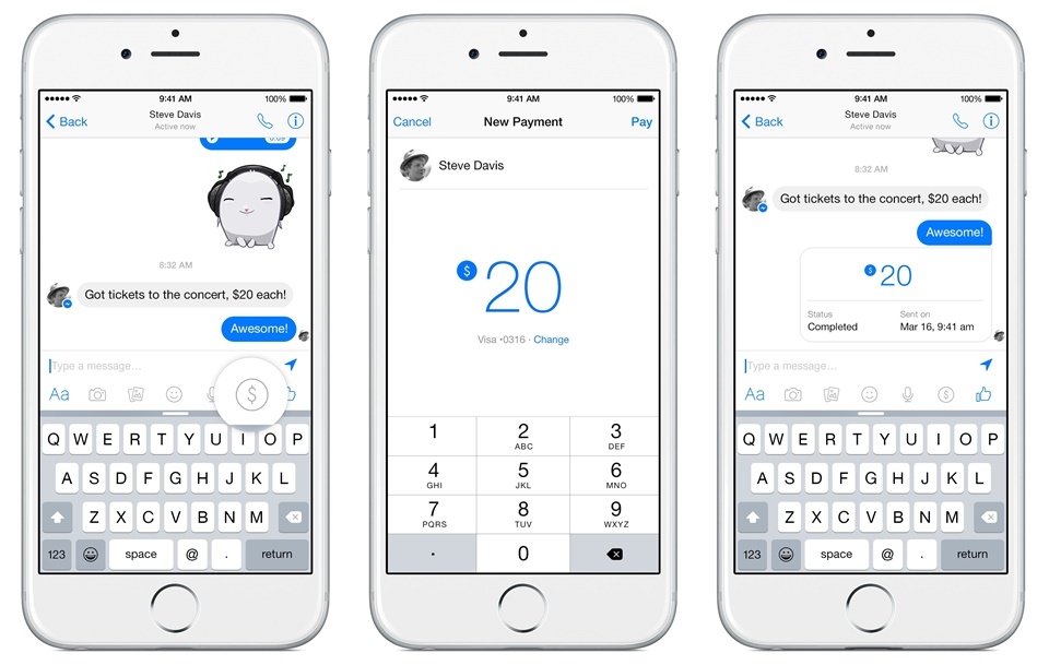 Tính năng iOS 11: Thanh toán trực tiếp
