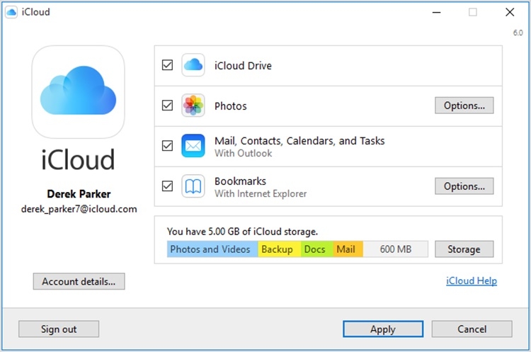 Tạo tài khoản iCloud riêng cho thiết bị