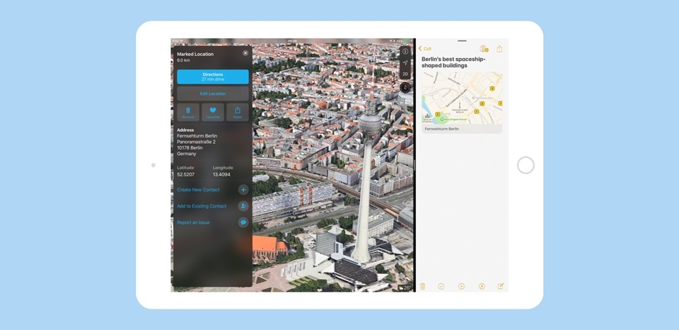 Mẹo dùng tính năng kéo thả trên ứng dụng Maps iOS 11 Mẹo dùng tính năng kéo thả trên ứng dụng Maps iOS 11