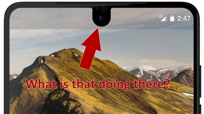 Vị trí camera trên màn hình viền mỏng