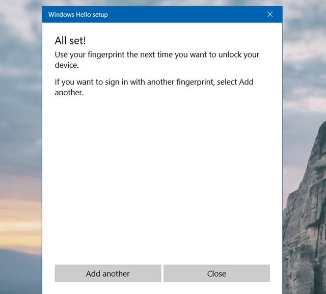Hướng dẫn bạn cách cài bảo mật vân tay trên win 10 - Bước 4 Hướng dẫn bạn cách cài bảo mật vân tay trên win 10 - Bước 4