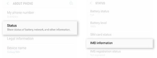 Kiểm tra iMei Samsung S8 Kiểm tra iMei Samsung S8