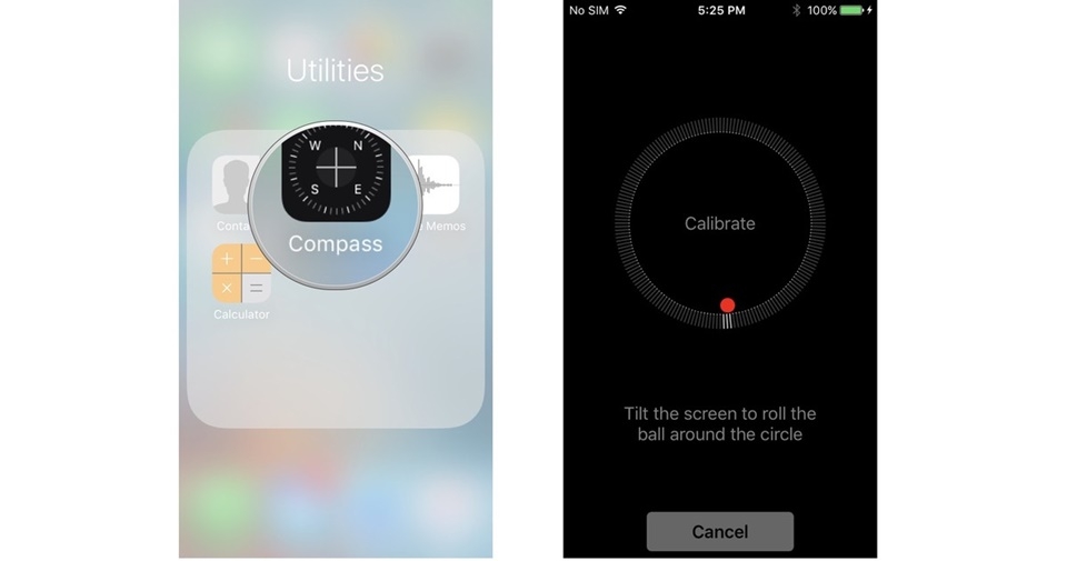 Cách sử dụng la bàn trên điện thoại iPhone Cách sử dụng la bàn trên điện thoại iPhone