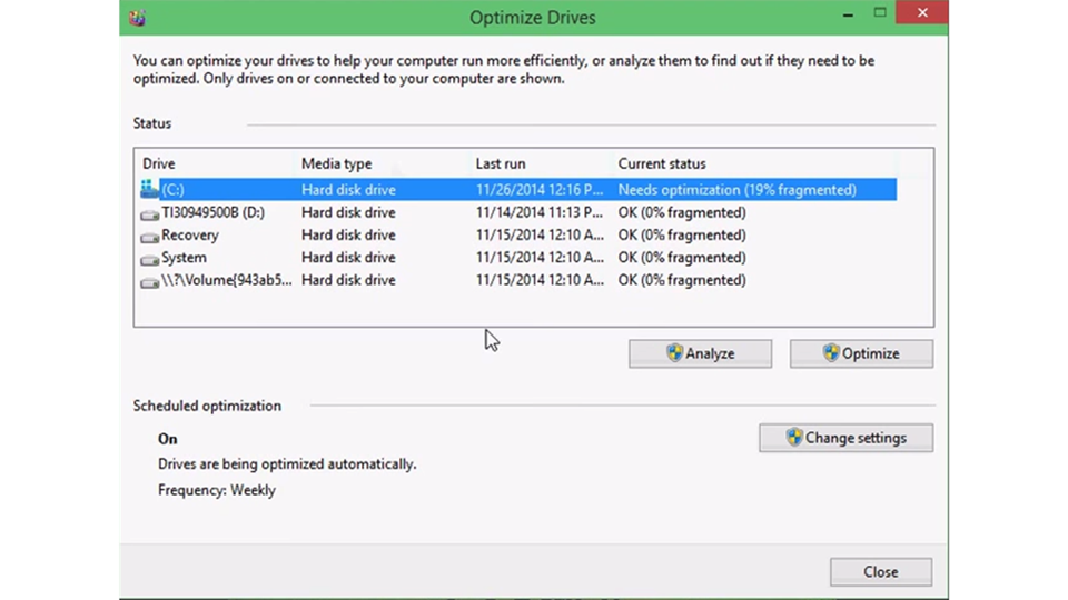 5. Chống phân mảnh ổ cứng