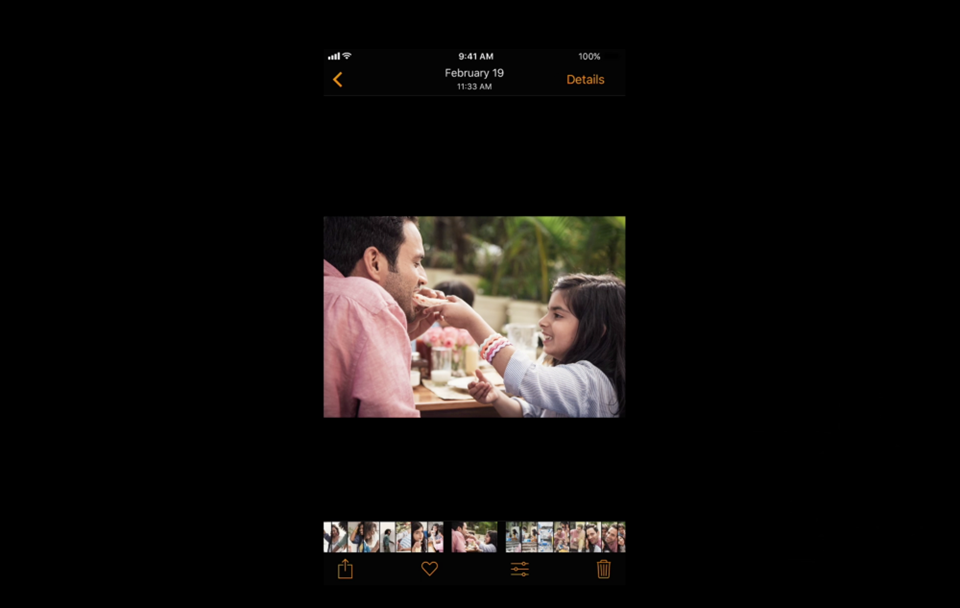 Giao diện ứng dụng Photos Dark Mode trên iOS 11 Giao diện ứng dụng Photos Dark Mode trên iOS 11