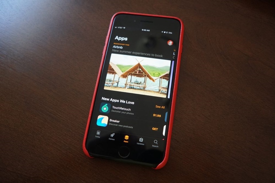 Giao diện App Store Dark Mode trên iOS 11 Giao diện App Store Dark Mode trên iOS 11