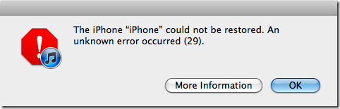 Lỗi 2 khi restore iPhone 4 Lỗi 2 khi restore iPhone 4