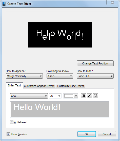 Hướng dẫn sử dụng Easy GIF Animator: Thêm văn bản Hướng dẫn sử dụng Easy GIF Animator: Thêm văn bản