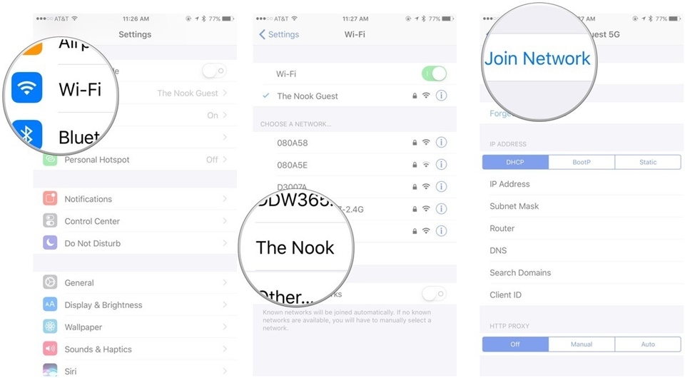 Sửa lỗi tại sao iPhone 4s không bắt được wifi: kiểm tra mạng kết nối