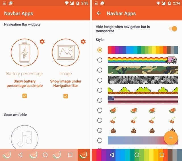 Giao diện ứng dụng Navbar giúp bạn thay đổi thanh điều hướng Android