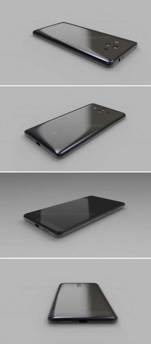 Huawei Mate 10 lộ ảnh render ấn tượng Huawei Mate 10 lộ ảnh render ấn tượng