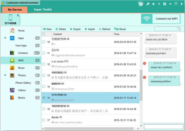 Xuất file lưu trữ tin nhắn trên điện thoại lên máy tính