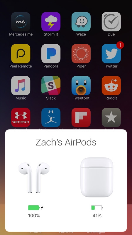 Bạn có thể thấy theo dõi lượng pin còn lại trong AirPods và hộp sạc bằng iPhone Bạn có thể thấy theo dõi lượng pin còn lại trong AirPods và hộp sạc bằng iPhone