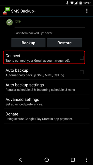 Backup SMS lên Gmail 3 Backup SMS lên Gmail 3