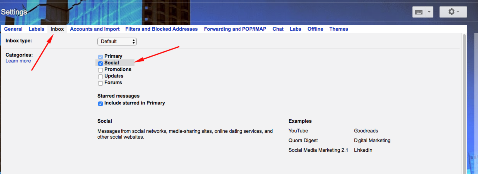 Cách tắt thông báo Facebook trên Gmail 2