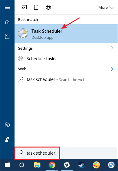 Mở công cụ Task Scheduler Mở công cụ Task Scheduler
