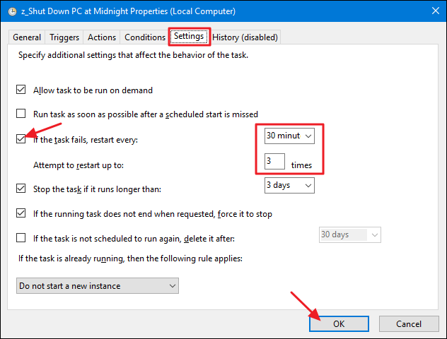 Hoàn tất quá trình cài đặt tự động tắt máy cho Windows 10 Hoàn tất quá trình cài đặt tự động tắt máy cho Windows 10