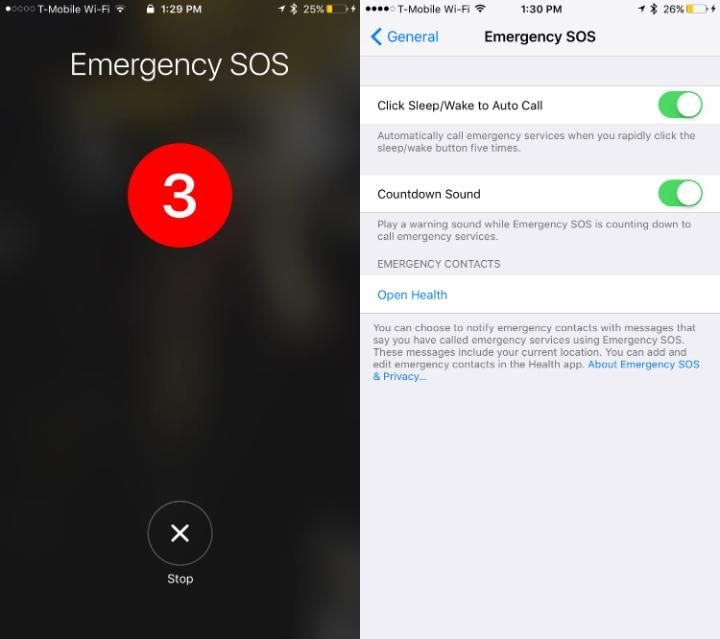 iOS 10.2 cho phép người dùng gọi số khẩn cấp chỉ bằng thao tác đơn giản sau