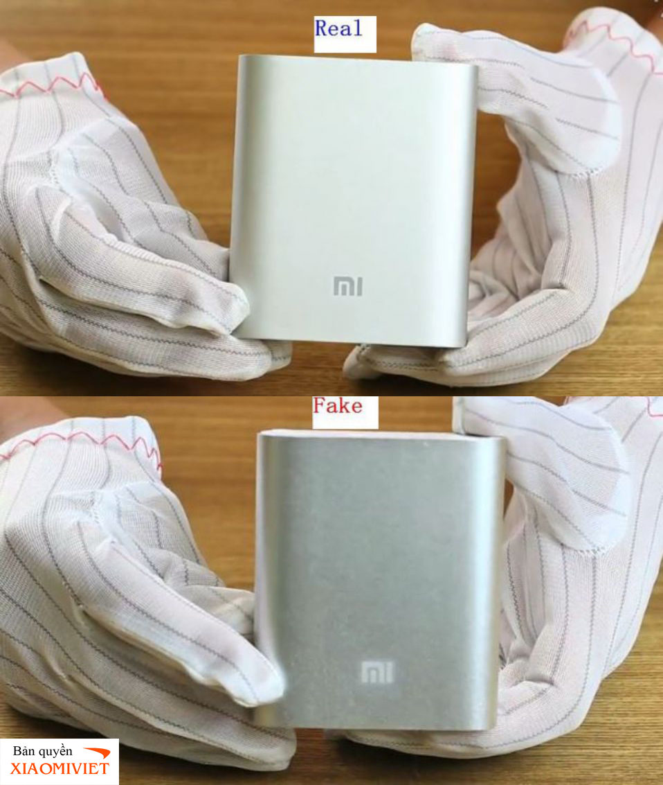 Màu sơn của pin dự phòng Xiaomi chính hãng