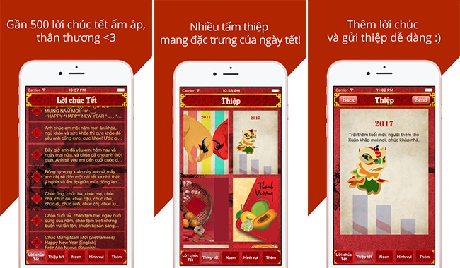 3. Ứng dụng gửi lời chúc Tết