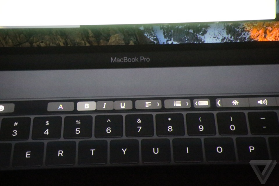 Touch Bar của Macbook Pro mới 12