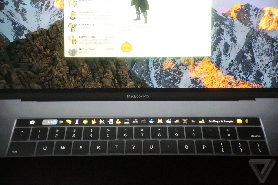 Touch Bar của Macbook Pro mới 14