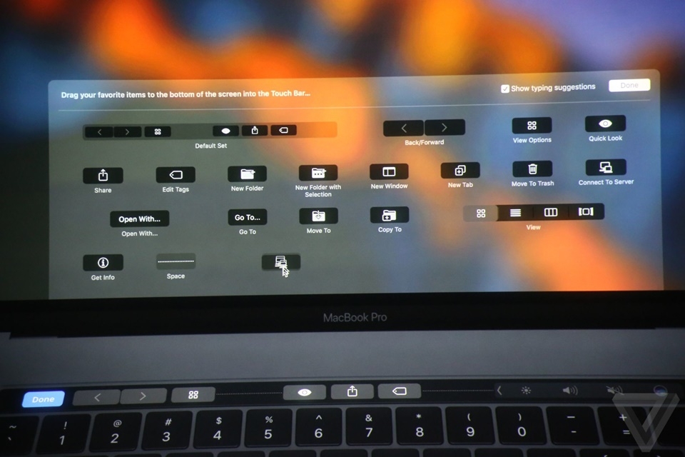 Touch Bar của Macbook Pro mới 19