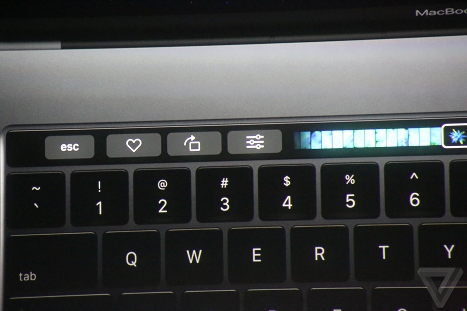 Touch Bar của Macbook Pro mới 2