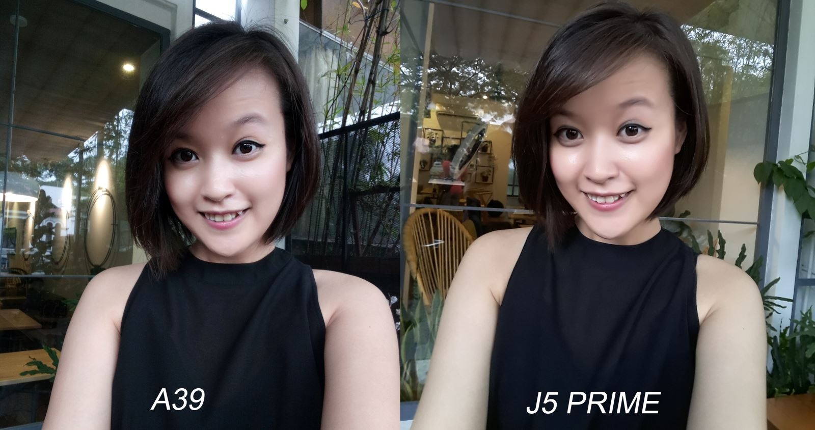 Camera của Oppo A39 có ưu thế khi tự sướng hơn so với J5 Prime