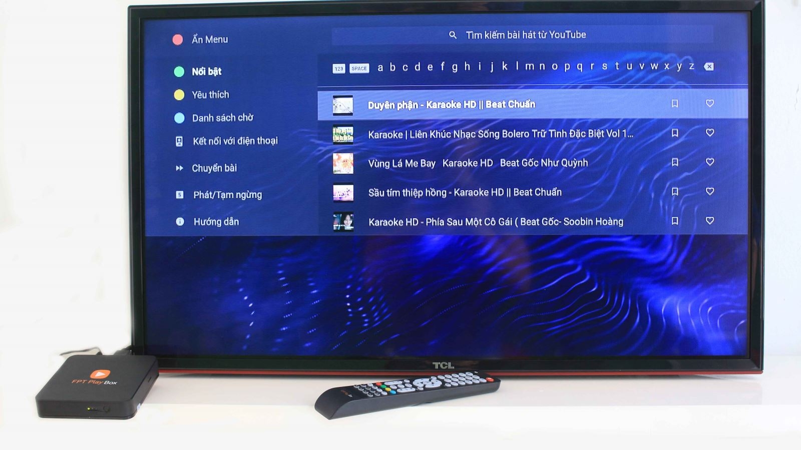 Hát karaoke trên FPT Play Box