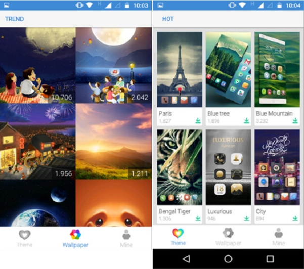 Giao diện thuần Việt Cyber Laucher: mượt, đẹp.
