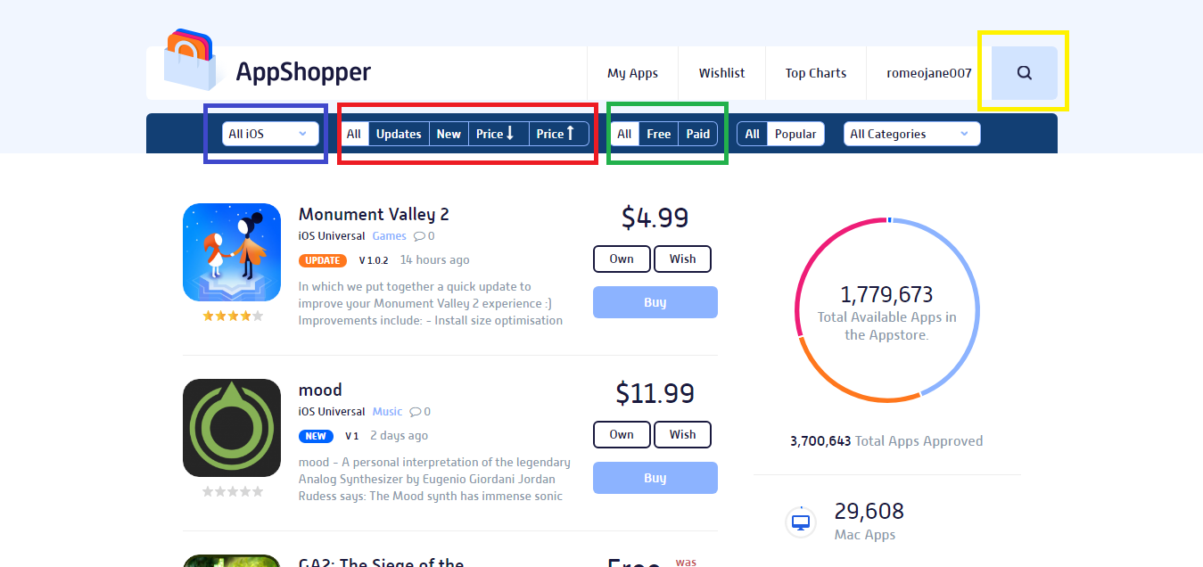 Ứng dụng AppShopper: theo dõi, tìm App free trên iOS