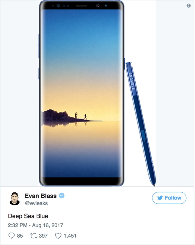 Tổng hợp đầy đủ các tin đồn về Samsung Galaxy Note 8