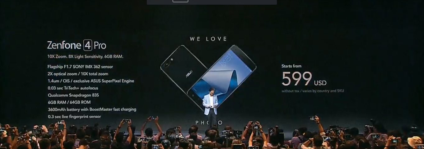 Cấu hình của bộ đôi Asus Zenfone 4 và Zenfone 4 Pro