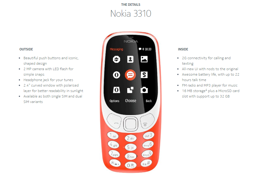 Nokia 3310 sẽ là