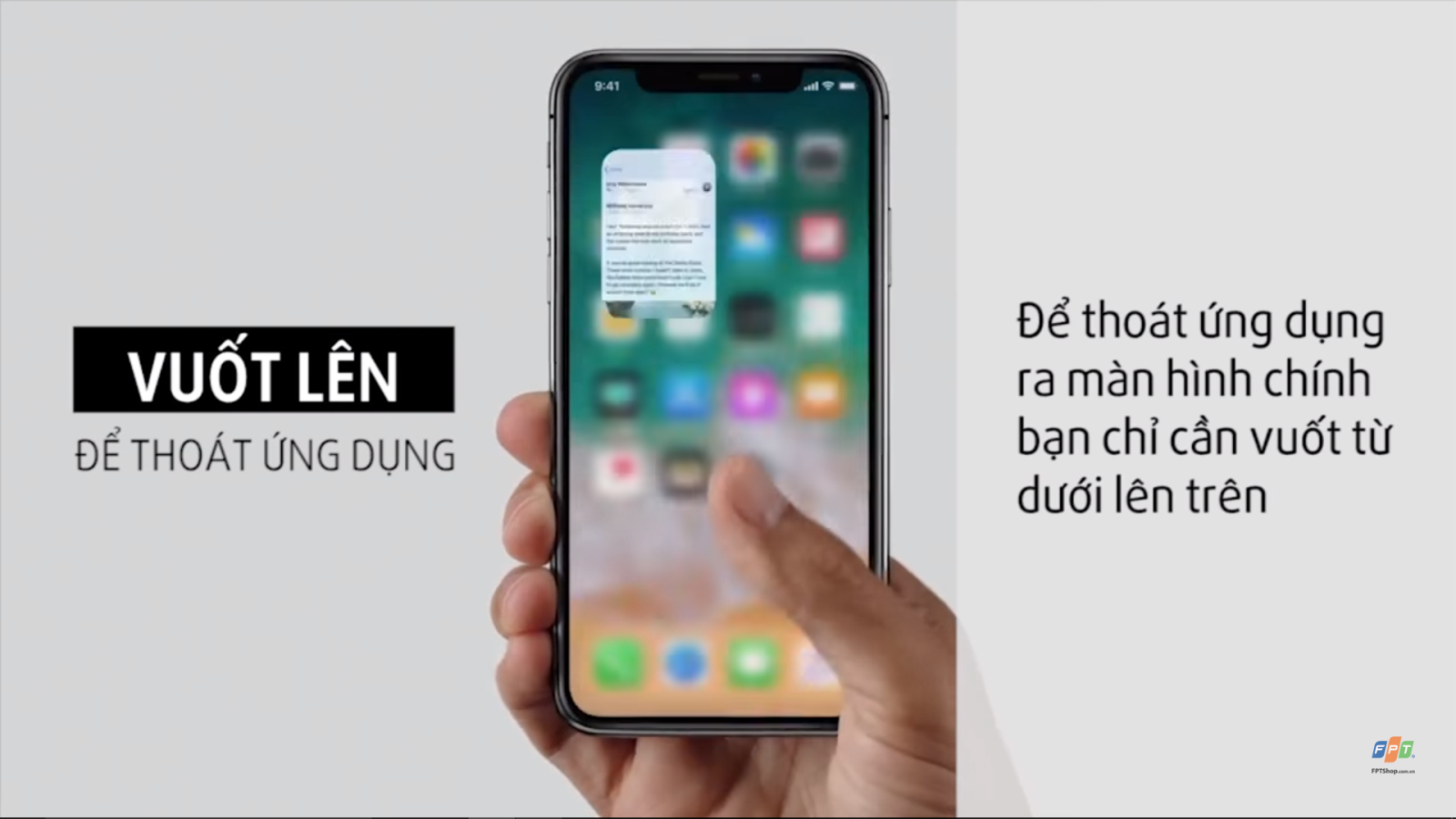 thao tác khi không có phím Home trên iPhone X là đây