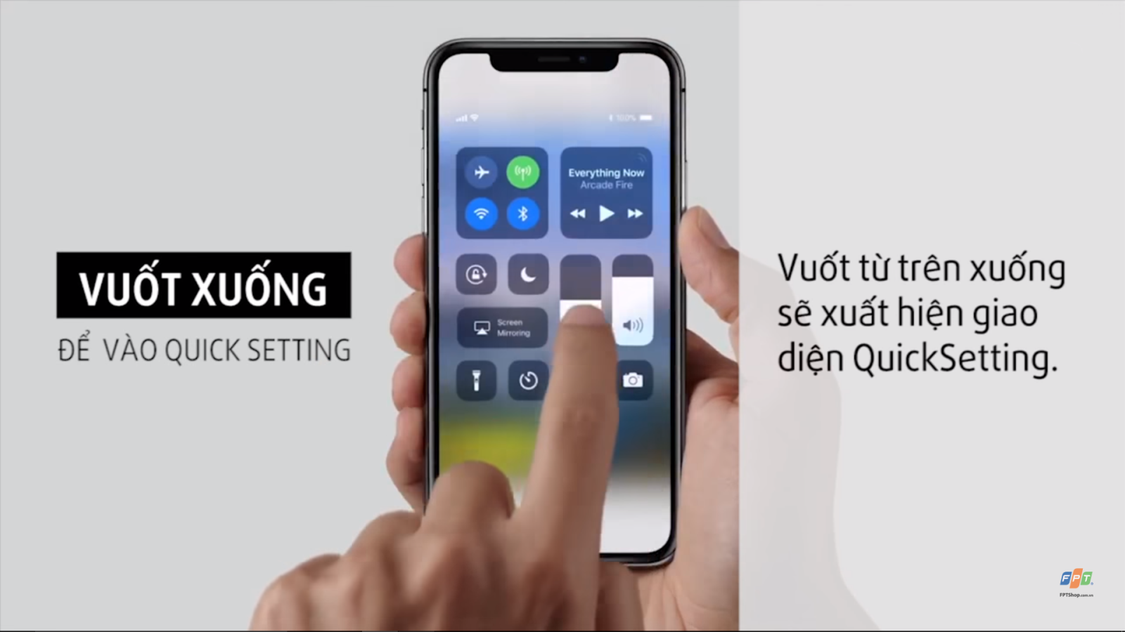 thao tác khi không có phím Home trên iPhone X là đây